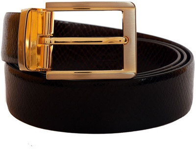 

OODI Men Black Genuine Leather Belt