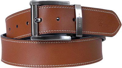 

Hidea Men Casual Multicolor Genuine Leather Reversible Belt, Black - tan