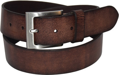 

Pellezzari Men Casual Brown Genuine Leather Belt