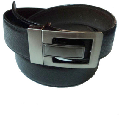 Mode Boys Casual, Formal Black Genuine Leather Belt, Black-18