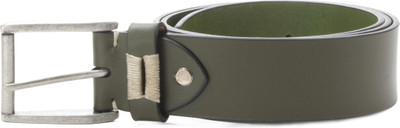 

Louis Philippe Men Casual Green Genuine Leather Belt, Olive