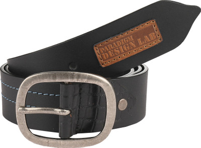 

Paradigm Design Lab Men Casual Black Genuine Leather Belt