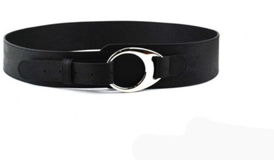 

Roma Brothers Women Black Genuine Leather Belt, Black-3