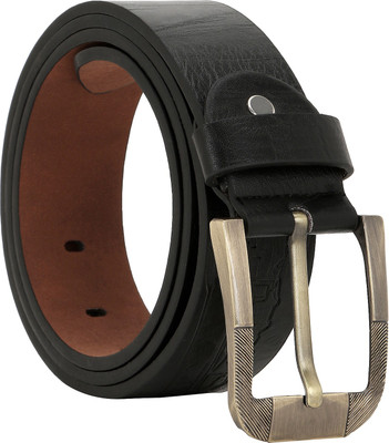 

Comfort Zone Men Casual Black Artificial Leather Belt