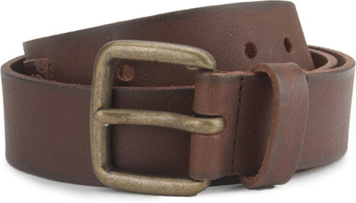 

Dummy 100 Men Casual Tan Genuine Leather, Metal Belt
