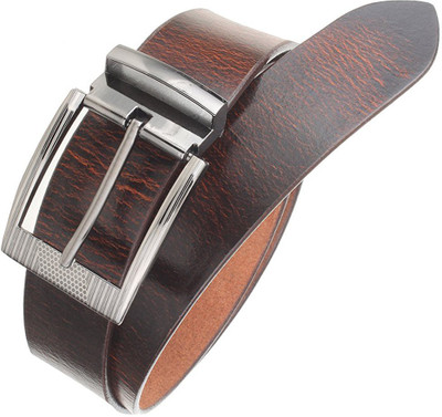 

LAER Men Brown Genuine Leather Belt
