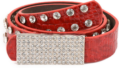 

Tiekart Women Casual Red Synthetic Belt