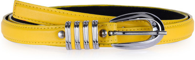 

Allura Women Evening/Party, Casual, Semi-formal Yellow Synthetic Belt