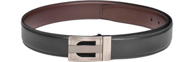 

Scarleti Men Formal Black Artificial Leather Reversible Belt
