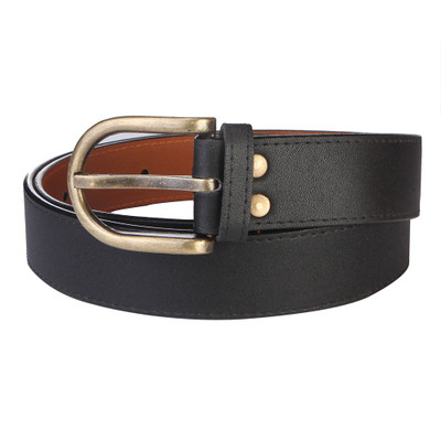 

Royal County Of Berkshire Polo Club Men Casual Black Texas Leatherite Belt, Black-02