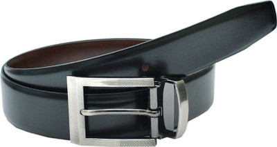 

Leather Hub Men Formal Black, Brown Artificial Leather Reversible Belt