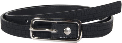 

Snoby Women Casual Black Artificial Leather Belt, Black1
