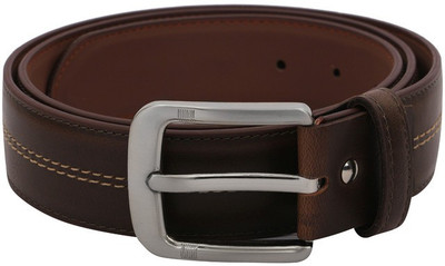 

Hidedge Men Casual Brown Artificial Leather Belt