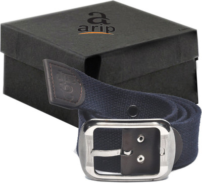 AARIP Men Formal Blue Canvas Belt