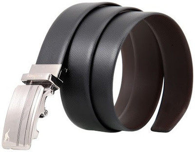 

Kangoo Men Casual, Formal Black, Brown Genuine Leather Reversible Belt