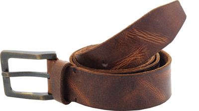 

tZaro Men Casual Brown Metal, Genuine Leather Belt, Chocolate