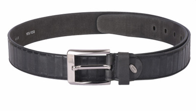 

Buckle Up Men Black Genuine Leather Belt