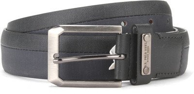 

U.S. Polo Assn Men Black Genuine Leather Belt, Black & blue