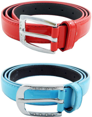 

Els Women Formal, Casual Red, Blue Synthetic Belt, Light blue;red