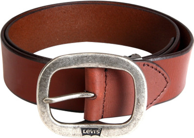 

Levi's Men Casual Brown Metal, Genuine Leather Belt