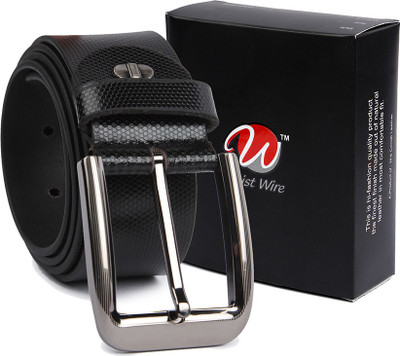 

Waist Wire Men Casual Black Genuine Leather Belt