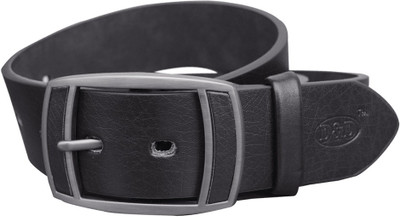 

D&D Men Formal Black Artificial Leather Belt, Black-521
