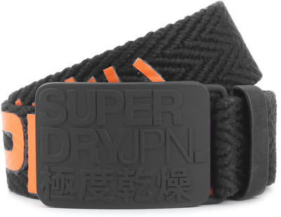 

Superdry Men Black Metal Belt