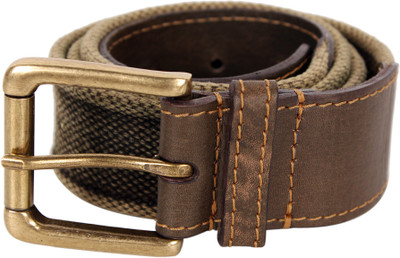 

Lino Perros Men Casual Green Synthetic Belt, Olive