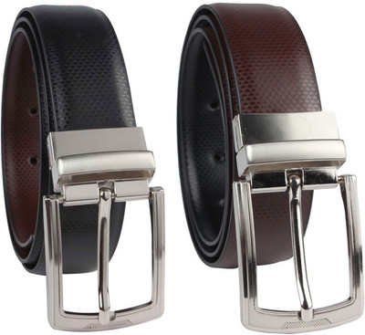 

Ocean Enterprises Men Party, Casual, Formal Black Genuine Leather Reversible Belt