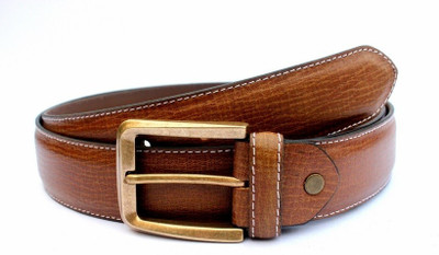 

Tops Men Formal Tan Genuine Leather Belt