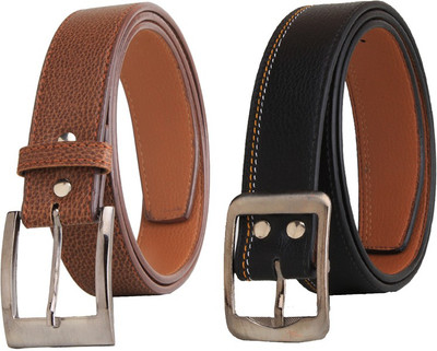 

Elligator Men Casual, Party, Formal Black, Brown Artificial Leather Belt