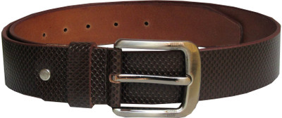 

eXcorio Men Party Brown Genuine Leather Belt