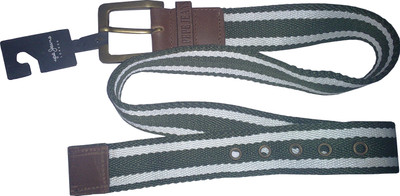 

Pepe Jeans Men Fabric, Genuine Leather Belt, Olive