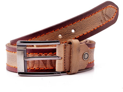 

Junckers Men Casual, Party, Formal, Evening Brown Genuine Leather Belt, Brown;light brown