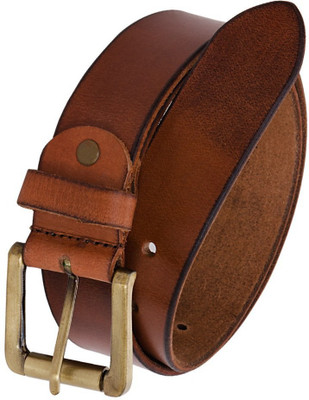 

Earth Ro System Men Brown Genuine Leather Belt