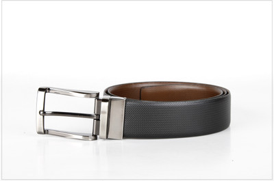 

Kara Men Formal Brown, Black Genuine Leather Reversible Belt, Black;brown