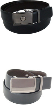 

SFA Men Formal Black Artificial Leather Reversible Belt, Blackbrown367615