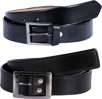 

Kritika's World Men Casual Black Artificial Leather Belt