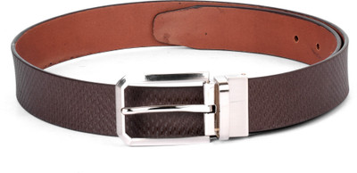 

Buckle Up Men Brown Genuine Leather Belt