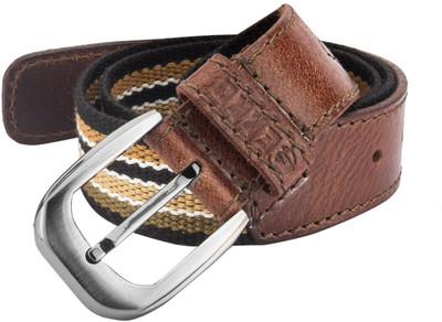 Gekko Men Casual Brown Genuine Leather Belt