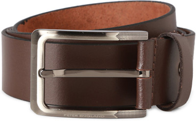 Peter England Men Brown Genuine Leather Belt