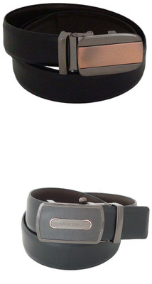 

SFA Men Formal Black Artificial Leather Reversible Belt, Blackbrown362617
