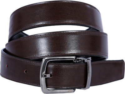 

Kritika's World Men Casual Black Genuine Leather Reversible Belt