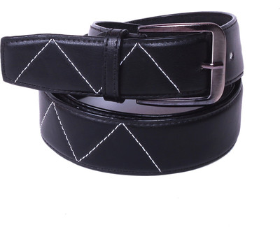 

Calibro Men Casual Black Texas Leatherite Belt