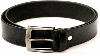 

Tops Men Black Genuine Leather Belt
