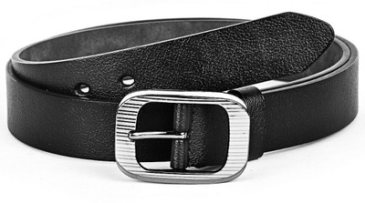 

Buckle Up Men Formal Black Genuine Leather Belt