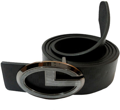 

Mode Boys Casual, Formal Black Genuine Leather Belt, Black-094