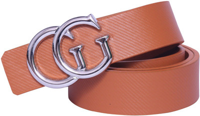 

OODI Men Tan Artificial Leather Belt