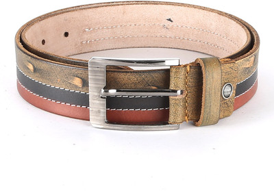 

The Deer Club Men Casual Brown Genuine Leather Belt