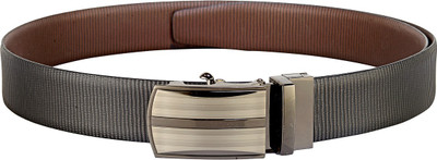 

Teakwood Men Casual Black Genuine Leather Reversible Belt